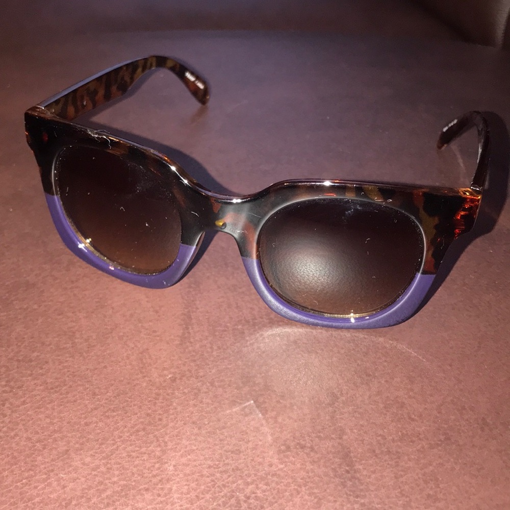 Tortoiseshell & Navy Blue Sunglasses